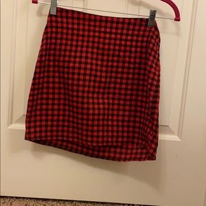 plaid skirt
